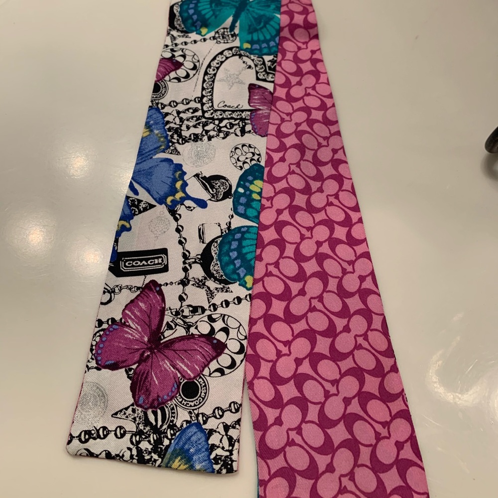 Coach ponytail scarf